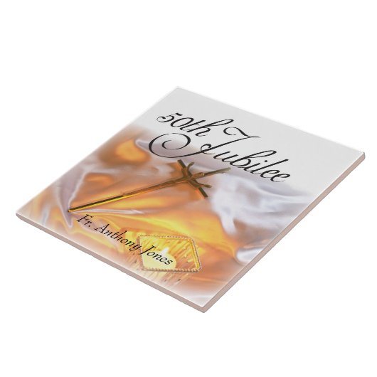 Golden Jubilee Religious Life, Candle Cross Candle Fliese (Seite)