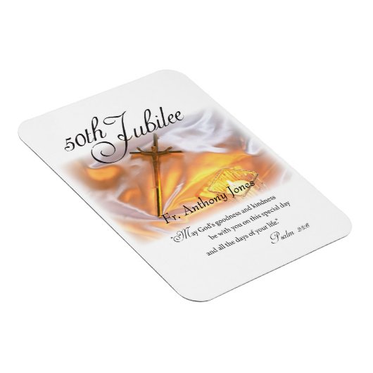 Golden Jubilee Religious Life, Candle Cross Candle Magnet (Rechte Seite)