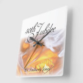 Golden Jubilee Religious Life, Candle Cross Candle Quadratische Wanduhr (Winkel)