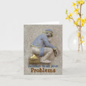 Golden Kack ~ Karte / Einladung (Gelbe Blume)