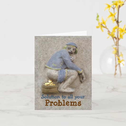 Golden Kack ~ Karte / Einladung (Gelbe Blume)