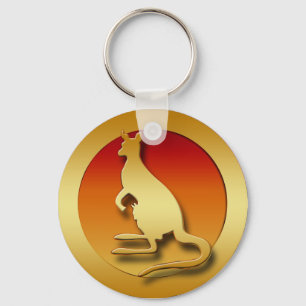GOLDEN KANGAROO SCHLÜSSELANHÄNGER