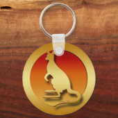 GOLDEN KANGAROO SCHLÜSSELANHÄNGER (Vorderseite)