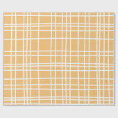 Golden Kariert Harmony Geschenkpapier (Flach)