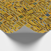 Golden Kente African Geschenkpapier (Ecke)