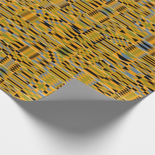 Golden Kente African Geschenkpapier (Ecke)