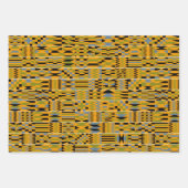 Golden Kente Geschenkpapier Set (Vorderseite)