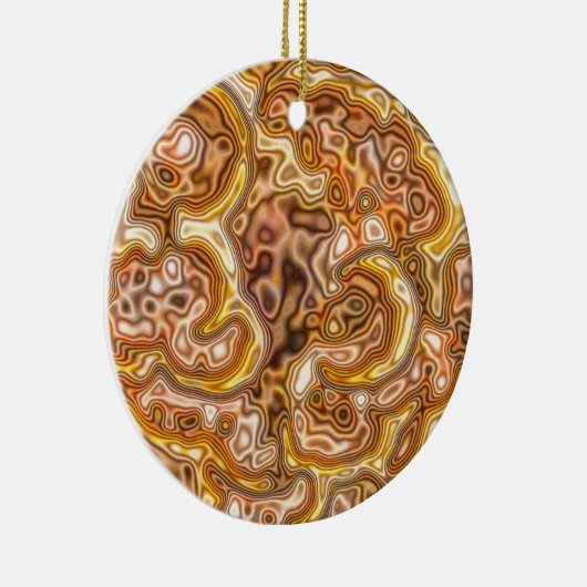 GOLDEN KERAMIK ORNAMENT (Rechts)