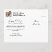 Golden Keys Real Anwesen Weihnachtskarte Feiertagspostkarte (Rückseite)