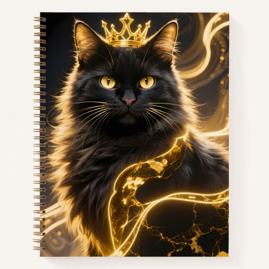 Golden King Cat Two Notizblock (Vorderseite)