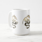 Golden King Dragon Kaffeetasse (Vorderseite Links)
