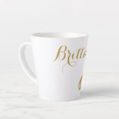 Golden Kisses extravagantes Drehbuch Milchtasse (Linke Ecke)