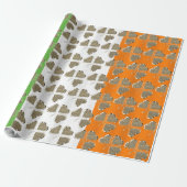 Golden Kleeblatt Clovers Irish Flag Irland Chic Geschenkpapier (Ungerollt)