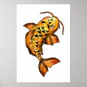 Golden Koi Carp Poster (Vorne)