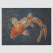 Golden Koi Decoupage Seidenpapier (Vorderseite)