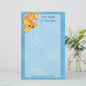 Golden Koi Stationery Briefpapier (Stehend Vorderseite)