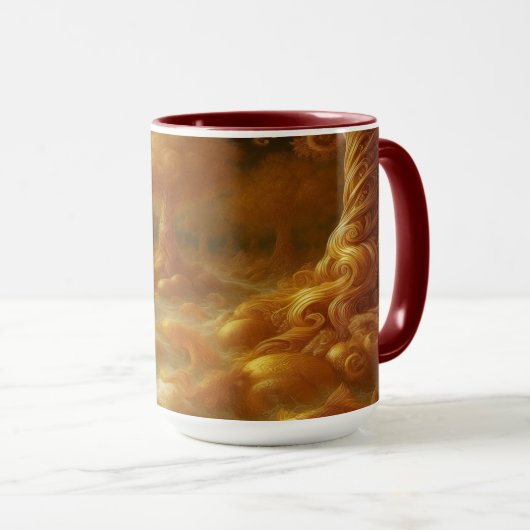 Golden Koi Tasse (VorderseiteRechts)