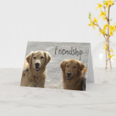 Golden Lab Friends Karte (Gelbe Blume)