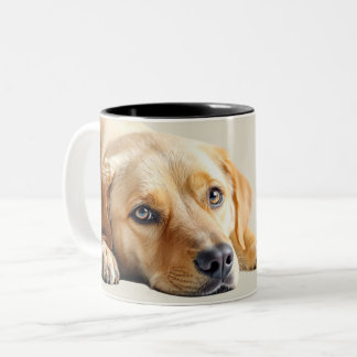 Golden Lab   Zweifarbige Tasse