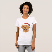 Golden Labrador Christmas Dog  T-Shirt (Vorne ganz)
