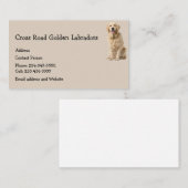 Golden Labrador Dog Pet Animal Business Card Magn Visitenkarte (Vorne/Hinten)