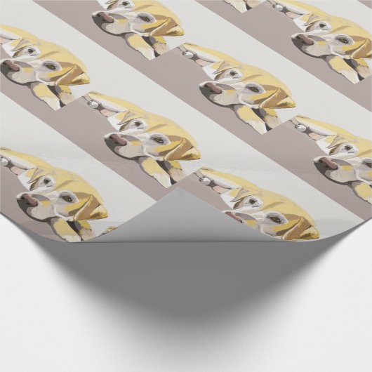 Golden Labrador Geschenkpapier (Ecke)