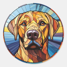 Golden Labrador Hund aus Süßglas