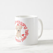 Golden Labrador Hund, schlampige Küsse Kaffeetasse (VorderseiteRechts)