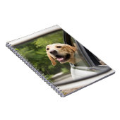 Golden Labrador im Rückspiegel Notizblock (Rechte Seite)