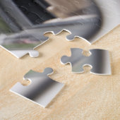 Golden Labrador im Rückspiegel Puzzle (Seite)