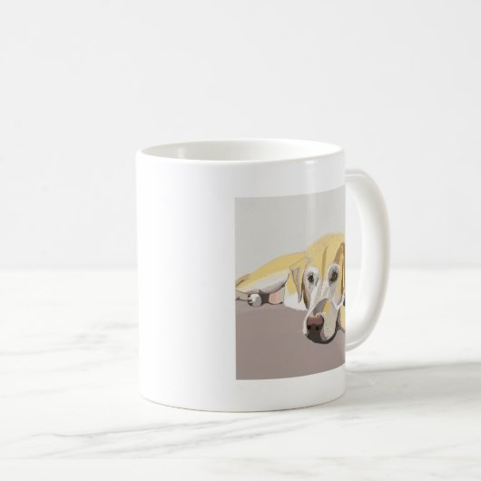 Golden Labrador Kaffeetasse (VorderseiteRechts)