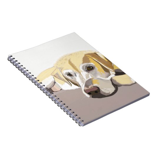 Golden Labrador Notizblock (Rechte Seite)