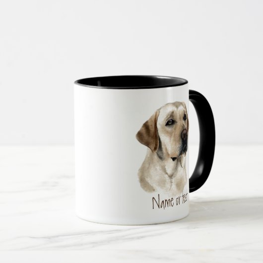 Golden Labrador Pet Custom Tasse (VorderseiteRechts)