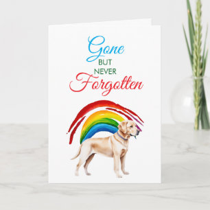 Golden Labrador Pet Loss Beileid Karte