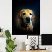 Golden Labrador Poster (Heimbüro)