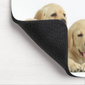Golden Labrador Puppy Pile Mousepad (Ecke)