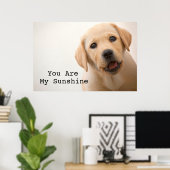 Golden Labrador Puppy Poster (Heimbüro)