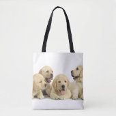 Golden Labrador Puppy Tasche (Vorderseite)