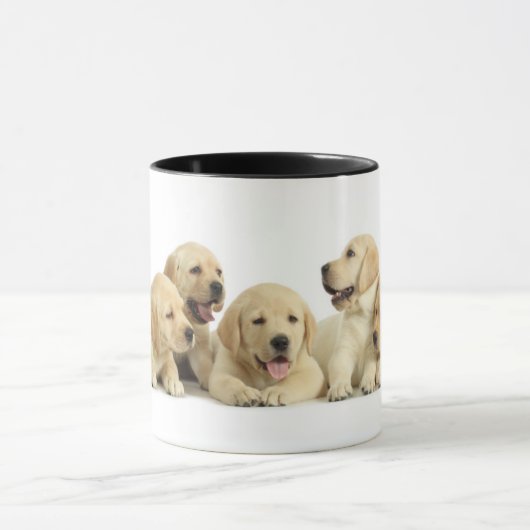 Golden Labrador Puppy Tasse (Zentrum)