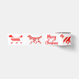 Golden Labrador Retriever Christmas Ribbon Satinband