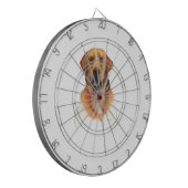 Golden Labrador Retriever Dartscheibe (Vorderseite Links)