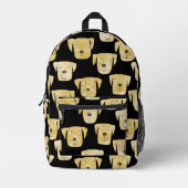 Golden Labrador Retriever Dog Bedruckter Rucksack (Vorderseite)