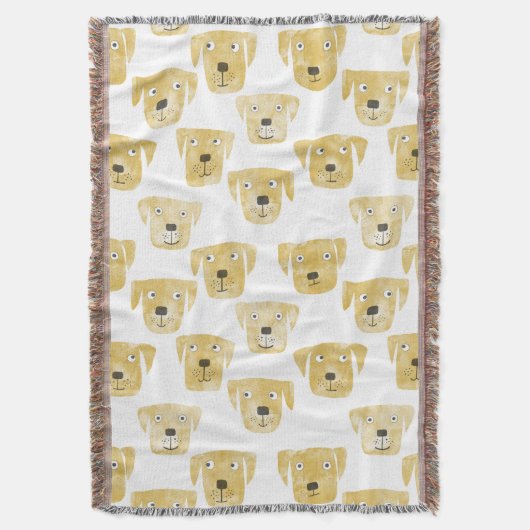 Golden Labrador Retriever Dog Decke (Vorderseite Vertikal)