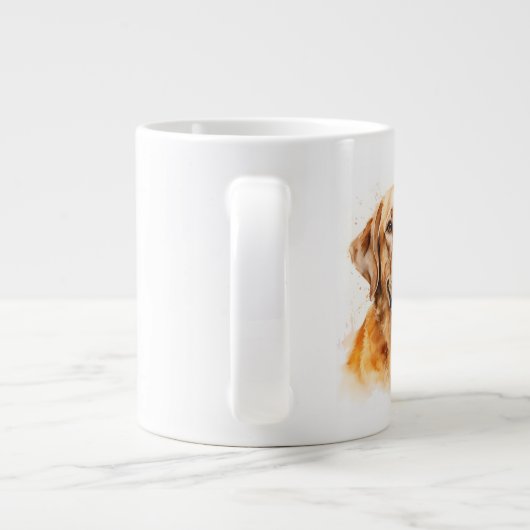 Golden Labrador Retriever Dog Jumbo-Tasse (Rückseite)
