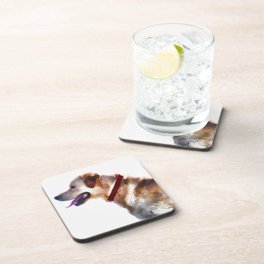 Golden Labrador Retriever Dog-Lover Geschenk Getränkeuntersetzer (Rechte Seite)