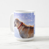Golden Labrador Retriever Dog-Lover Geschenk Kaffeetasse (Vorderseite Links)