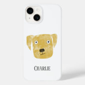 Golden Labrador Retriever Dog Personalisiert Case-Mate iPhone Hülle (Rückseite)