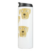 Golden Labrador Retriever Dog Personalisiert Thermosbecher (Nach rechts gedreht)