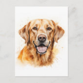 Golden Labrador Retriever Dog Postkarte (Vorderseite)
