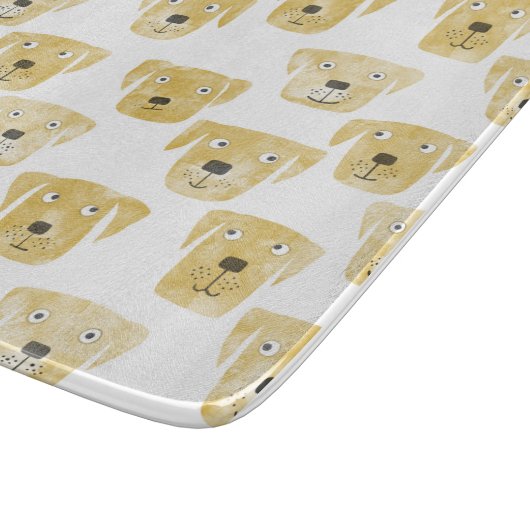 Golden Labrador Retriever Dog Schneidebrett (Ecke)